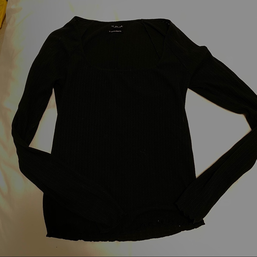 Urban outfitters square neck lettuce trim